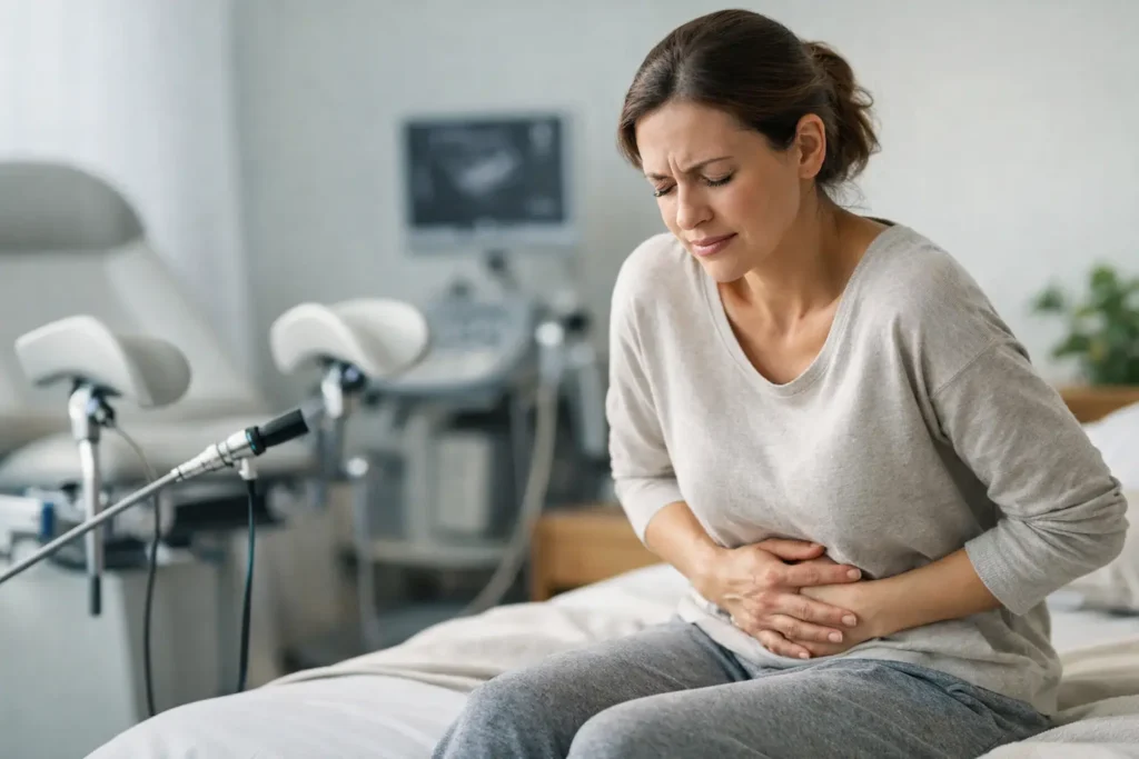 Como aliviar desconforto após histeroscopia