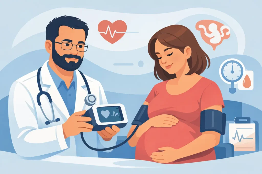 Como monitorar pressão alta gestacional