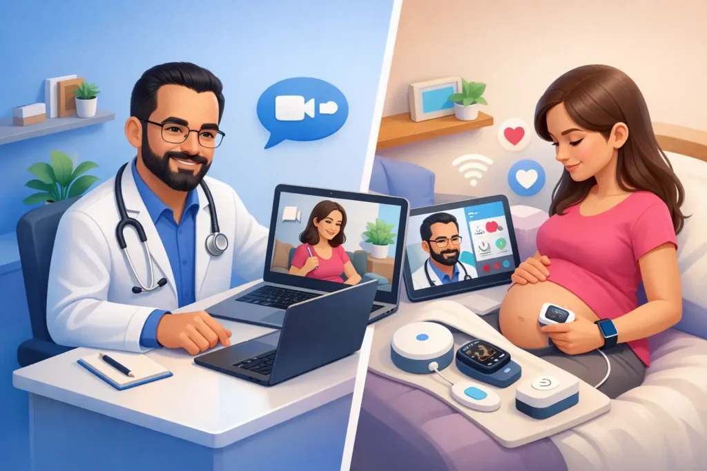 Consulta online ou telemonitoramento gestacional?