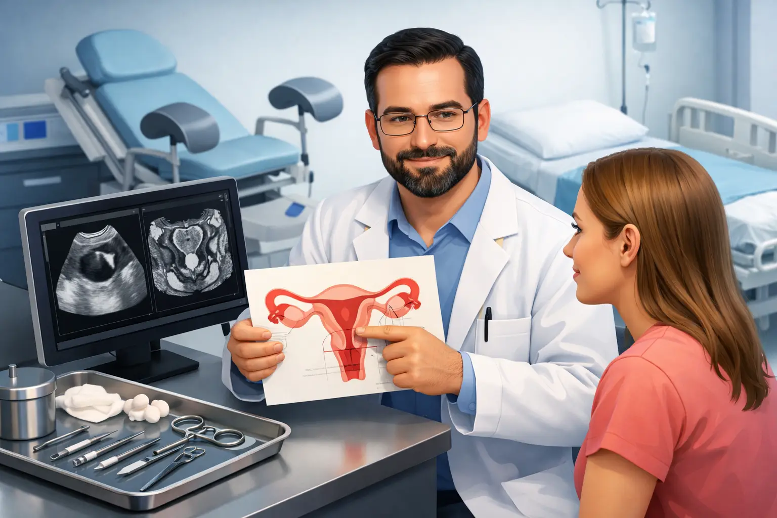Exemplos de cirurgia para prolapso uterino