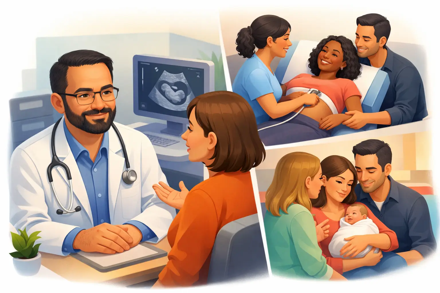 Depoimentos sobre pré-natal humanizado na prática